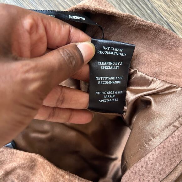 Blank NYC Brown Leather Zipper Mini Skirt Size 29 - Picture 11 of 11